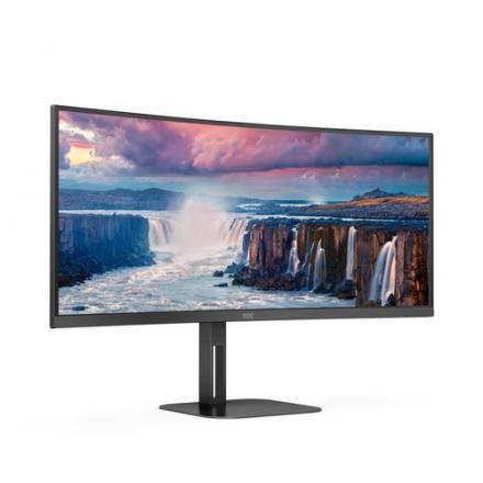MONITOR 34" CURVO USB-C DP HDMI AOC CU34V5C/BK VA WQHD 3440x1440 1500R 100HZ 4MS VESA 100x100 NEGRO