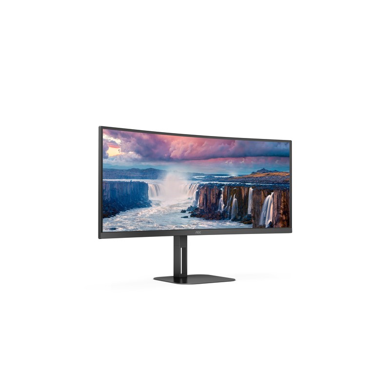 MONITOR 34" CURVO USB-C DP HDMI AOC CU34V5C/BK VA WQHD 3440x1440 1500R 100HZ 4MS VESA 100x100 NEGRO