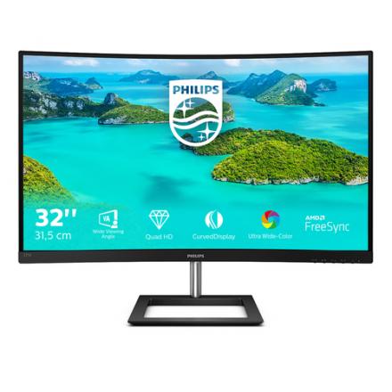 MONITOR 32" DP HDMI VGA PHILIPS 325E1C/00 VA QHD 2560x1440 75hz 4ms 250cd VESA 100x100 NEGRO