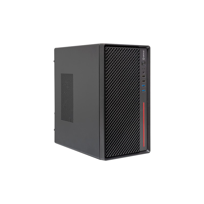 CAJA NUMEN 300 PRO MICRO ATX SOBREMESA Y/O VERTICAL BLACK - SIN FUENTE - 2*USB 3.0 + 2*USB 2.0