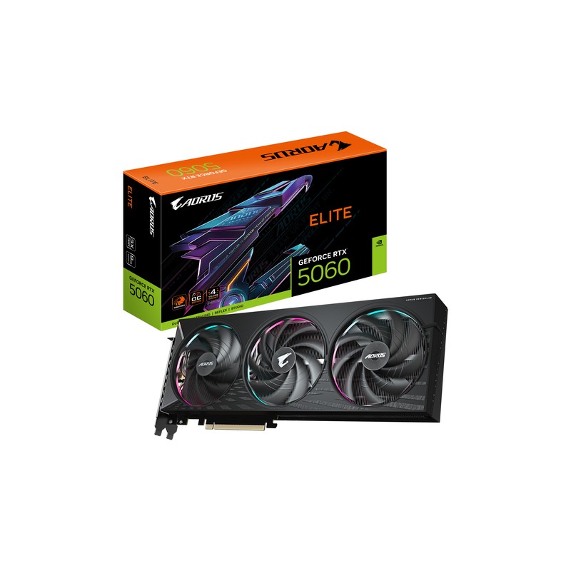 TARJETA GRAFICA GIGABYTE GAMING RTX 5060 AOURUS 8GB GDDR7
