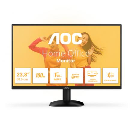 Aoc 24b35hm2 monitor 23.8" ips fhd 100mhz vga hdmi