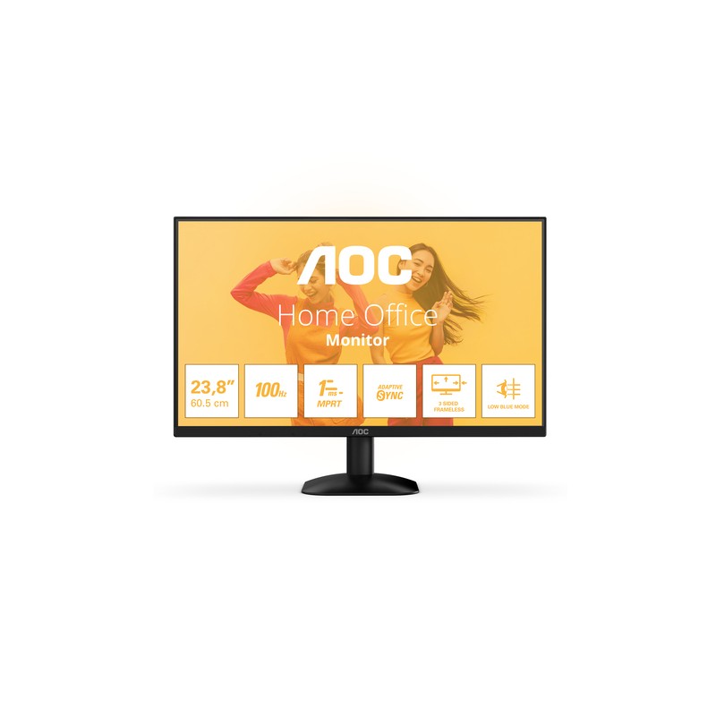 Aoc 24b35hm2 monitor 23.8" ips fhd 100mhz vga hdmi