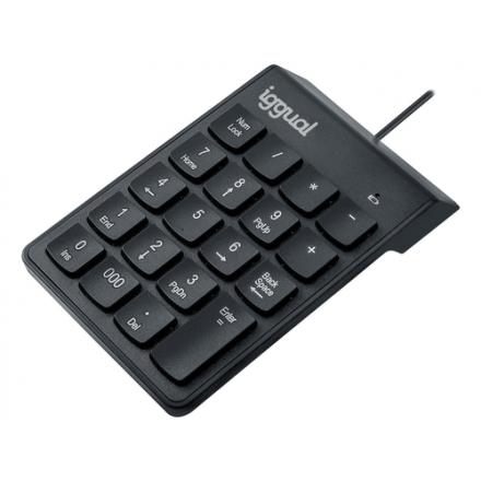 Iggual teclado numérico usb ck-num-19t negro
