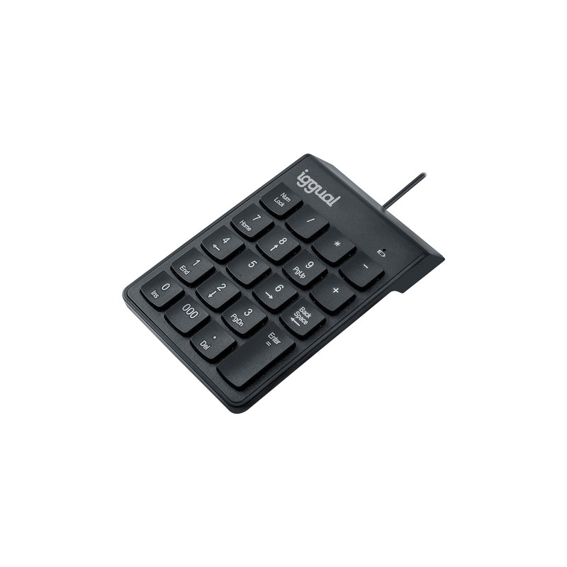 Iggual teclado numérico usb ck-num-19t negro