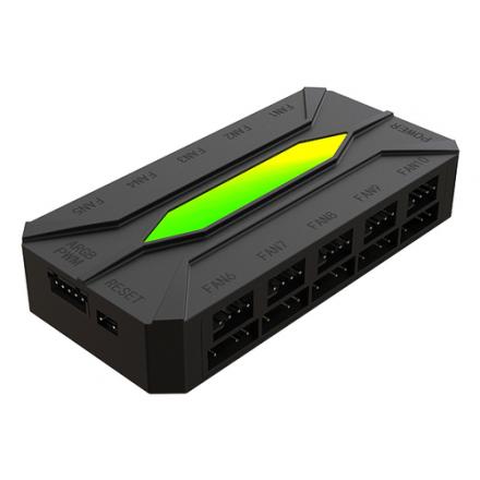 Keep out hub ventiladores x-fhub10 10 ports argb