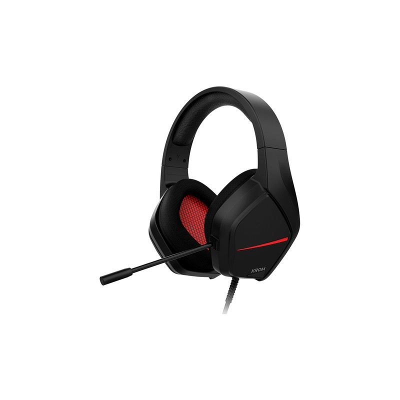 Krom kopa move auricular gamng estereo negro rojo