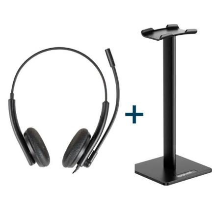 Iggual kit auriculares enc3030 + soporte sa22