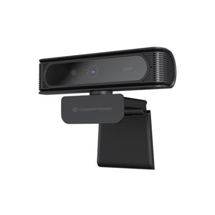 WEBCAM FHD CONCEPTRONIC AMDIS 1080P USB RECONOCIMIENTO FACIAL WINDOWS HELLO 30FPS ANGULO VISION 80º