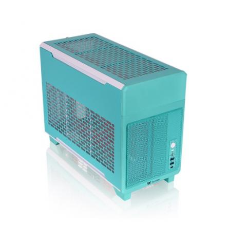 CAJA MICRO ATX THERMALTAKE TR100 USBC X 1 USB 3.0 X 2 SN FUENTE ROSA AZUL
