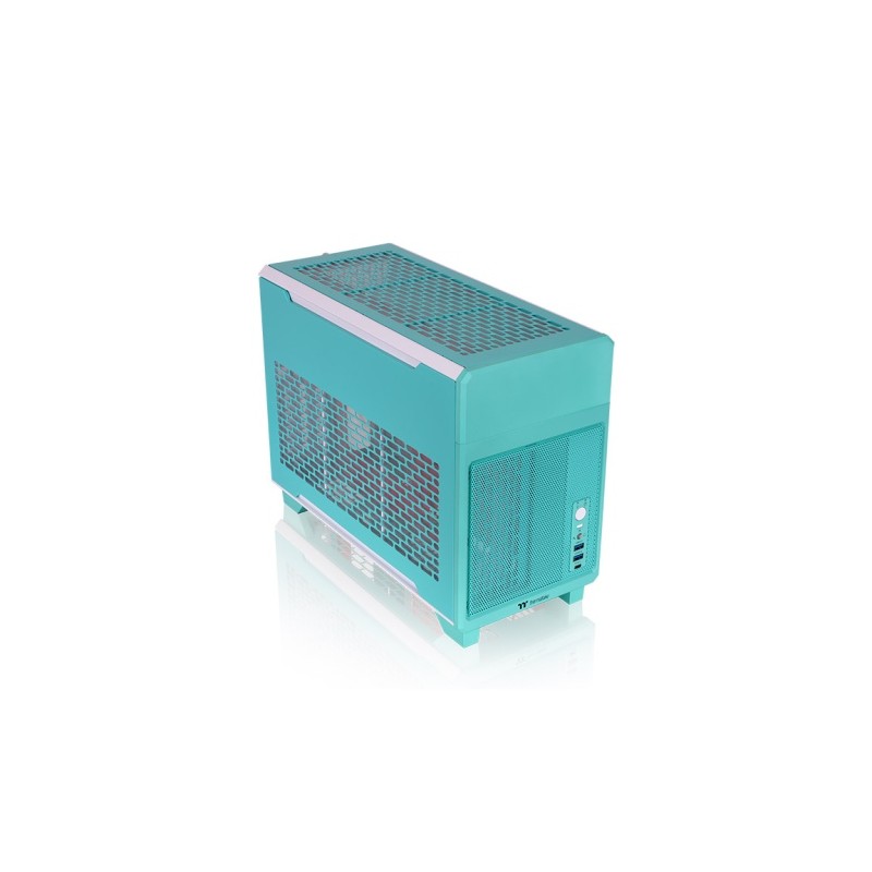 CAJA MICRO ATX THERMALTAKE TR100 USBC X 1 USB 3.0 X 2 SN FUENTE ROSA AZUL
