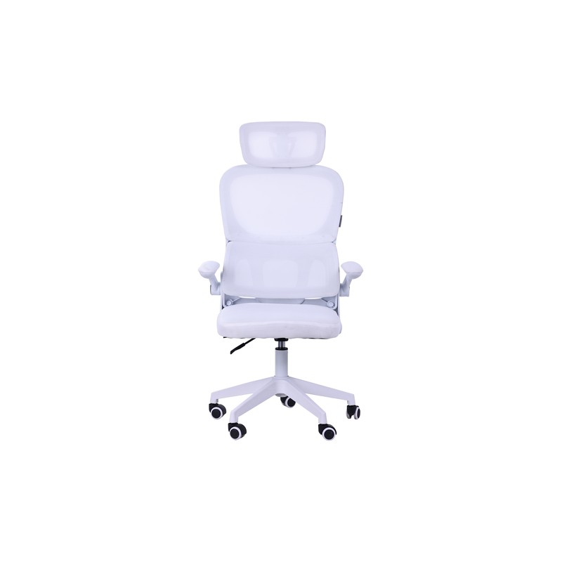 SILLA ERGONOMICA MARS GAMING MGCERGOPROWH MALLA TRANSPIRABLE SOPORTE LUMBAR BLANCO
