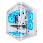 CAJA ATX SEMITORRE MARS GAMING MCCURV BLANCO CRISTAL TEMPLADO CONTINUO GPU MAX. 334mm 1x3.5 2x2.5