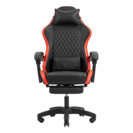 SILLA GAMER MARS GAMING MGCXBBL NEGRA Y ROJA RECLINABLE REPOSABRAZOS AJUSTABLE REPOSAPIES COJINES