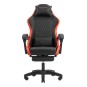 SILLA GAMER MARS GAMING MGCXBBL NEGRA Y ROJA RECLINABLE REPOSABRAZOS AJUSTABLE REPOSAPIES COJINES