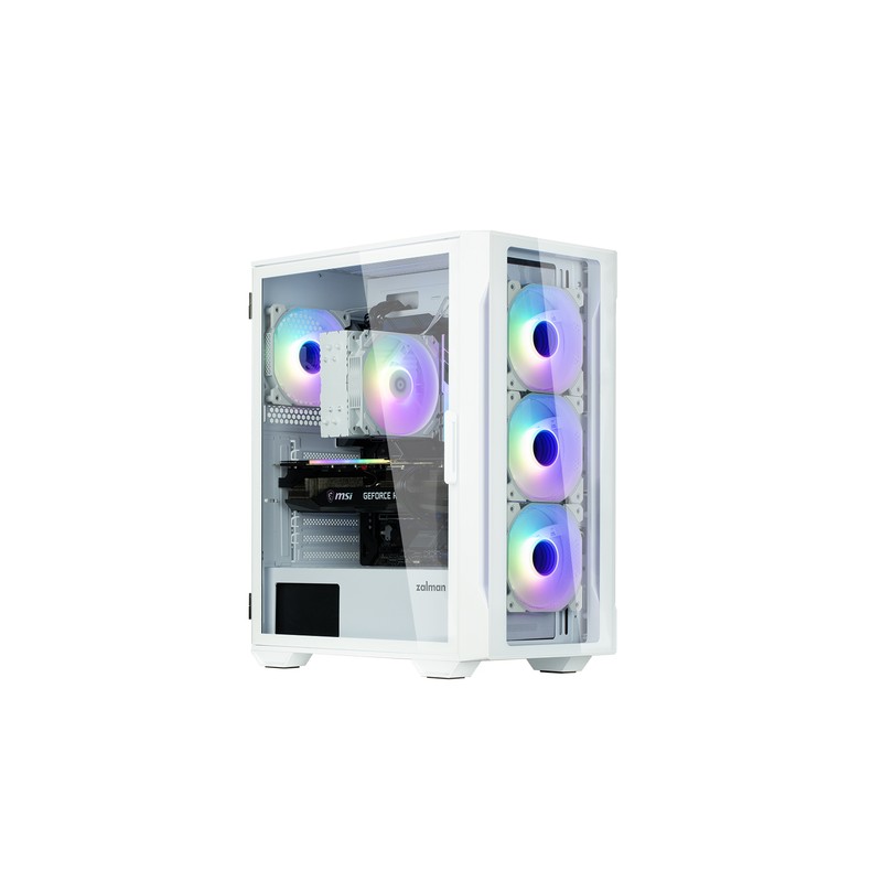 CAJA ZALMAN I3 NEO TG ATX 4XVENT 120MM 2XUSB 3.0 BLANCO S/N FUENTE