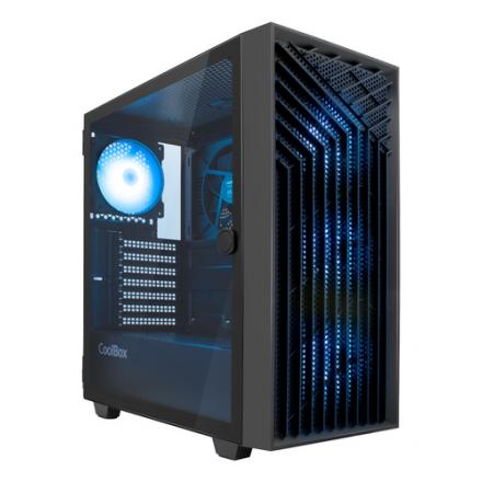 Coolbox caja gaming atx ga300 gridline black
