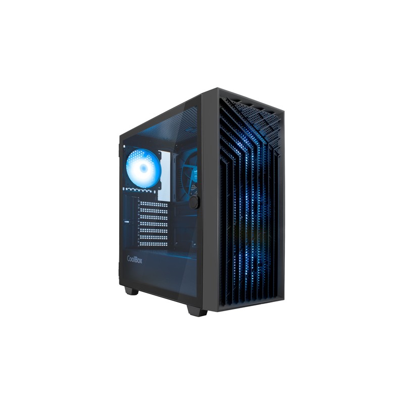 Coolbox caja gaming atx ga300 gridline black
