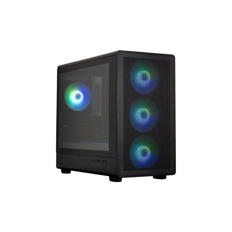 CAJA ZALMAN M5 MATX 4 X VENT 120MM ARGB 2XUSB 3.0 NEGRO S/N FUENTE