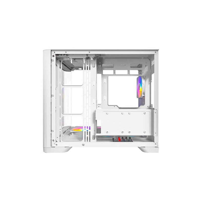 CAJA ANTEC C5 CURVE ARGB ATX BLANCO 3XVENT REV 120 MM 1X120MM 2XUSB SN FUENTE