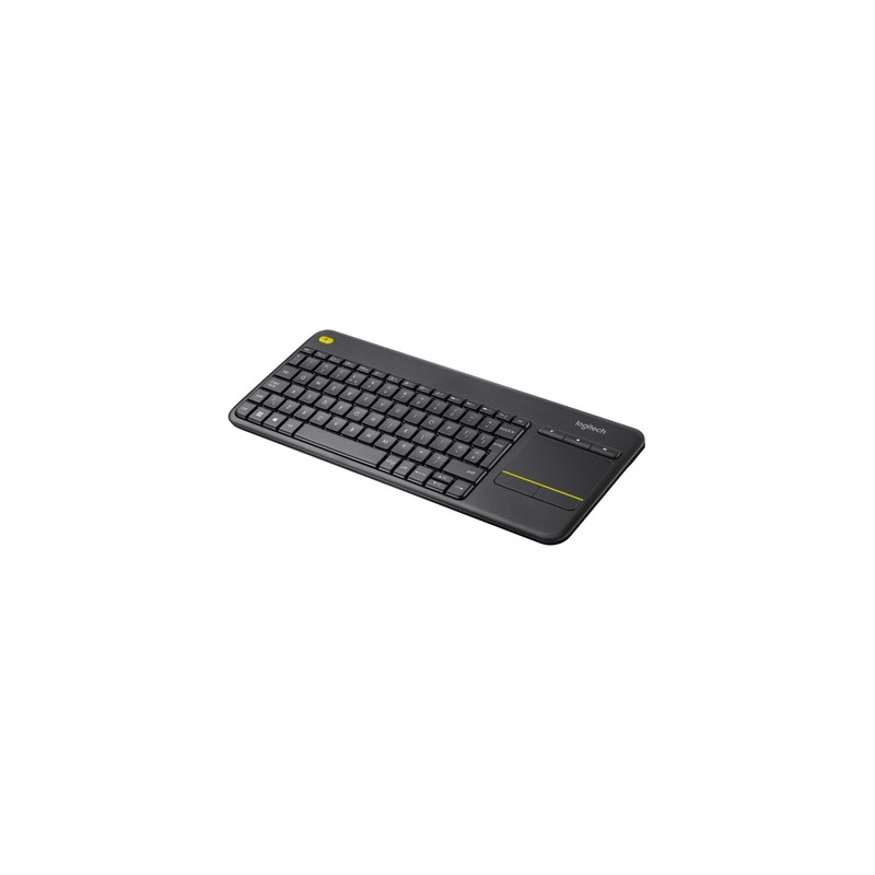 TECLADO LOGITECH k400 PLUS TOUCHPAD INGLES INALAMBRICO NEGRO