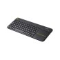 TECLADO LOGITECH k400 PLUS TOUCHPAD INGLES INALAMBRICO NEGRO