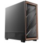 CAJA ANTEC FLUX SE ATX WOOD NEGRO 2XUSB SN FUENTE