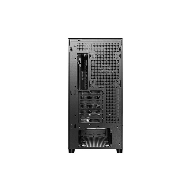 CAJA ANTEC FLUX SE ATX WOOD NEGRO 2XUSB SN FUENTE