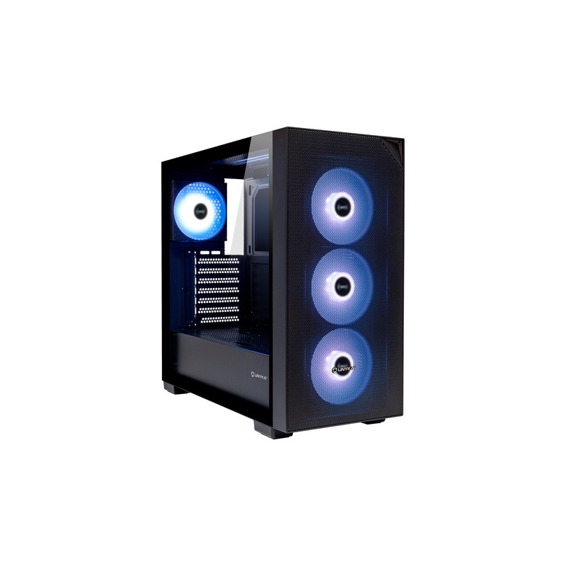 CAJA E-ATX TORRE UNYKA REVELAT MESH BLACK 2x3.5" 2x2.5" 2xUSB3.0 1xUSB-C GPU 425mm
