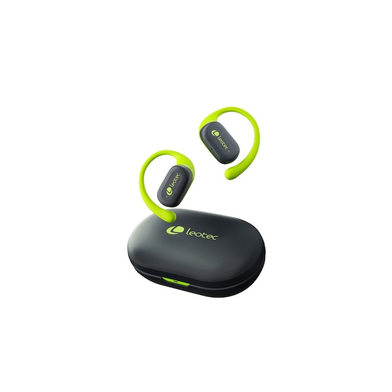LEOTEC EARPHONES OPEN AIR ZENITH SPORT GRIS-LIMA