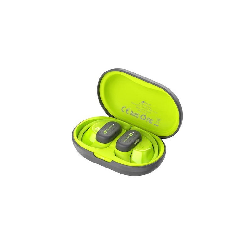 LEOTEC EARPHONES OPEN AIR ZENITH SPORT GRIS-LIMA