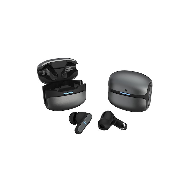 LEOTEC EARPHONES TWS GAMING NEBULA FIT NEGRO