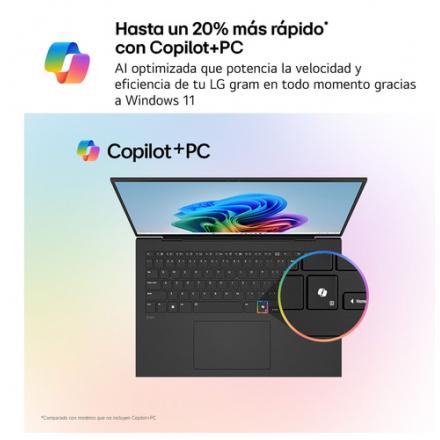 PORTATIL LG GRAM R5 AI 340 16GB 512TB 15" W11H