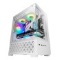 CAJA MICROATX GAMING MARS GAMING MC-SE2W BLANCO CRISTAL CONTINUO GPU 290mm 1x3.5 2x2.5