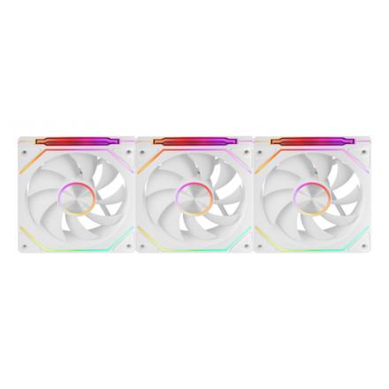 KIT 3xVENTILADOR INTERNO ARG MARS GAMING MF-LINKFINITY KIT BLANCO MODULARES PWM 120mm