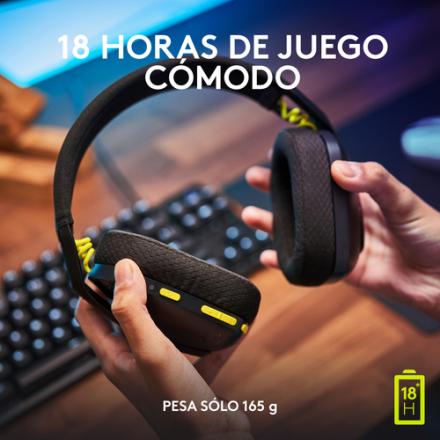 HEADSET BLUETOOTH LOGITECH G435 LIGHTSPEED DOLBY ATMOS WINDOWS SONIC NEGRO