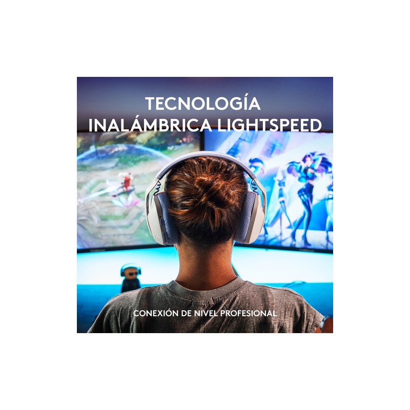 HEADSET BLUETOOTH LOGITECH G435 LIGHTSPEED DOLBY ATMOS WINDOWS SONIC NEGRO AMARILLO