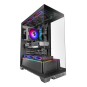 CAJA ATX SEMITORRE MARS GAMING MCPRISMA NEGRO TRIPLE CRISTAL TEMPLADO GPU MAX. 430mm 4x2.5