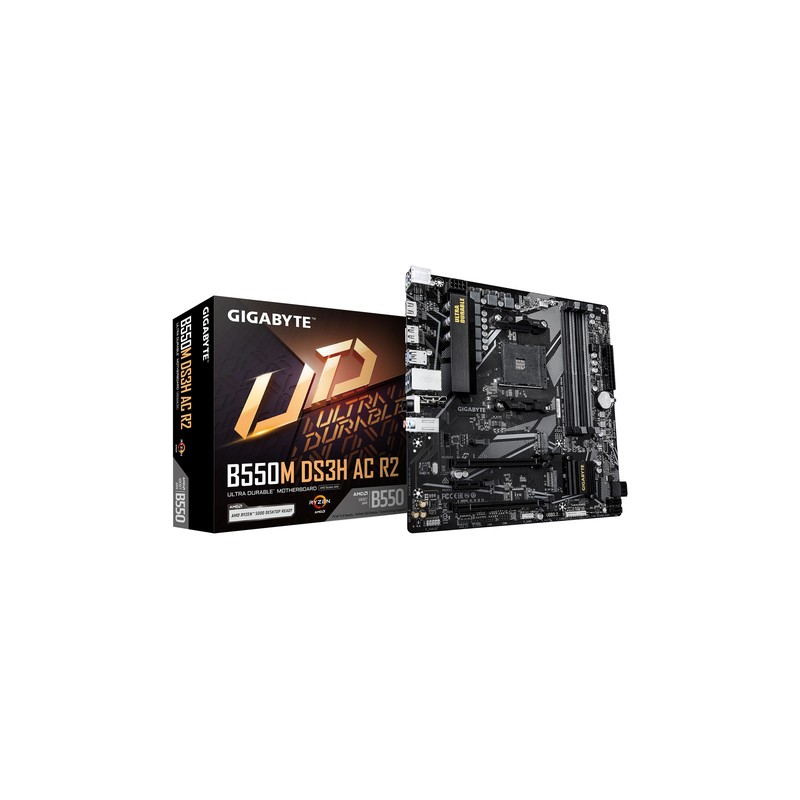PLACA BASE GIGABYTE B550M DS3H AC R2 AM4 MATX 4XDDR4