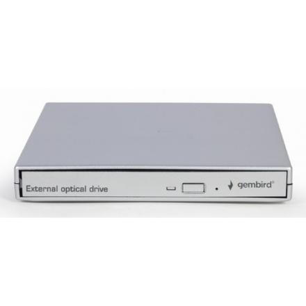 UNIDAD DE DVD USB EXTERNA GEMBIRD PLATA