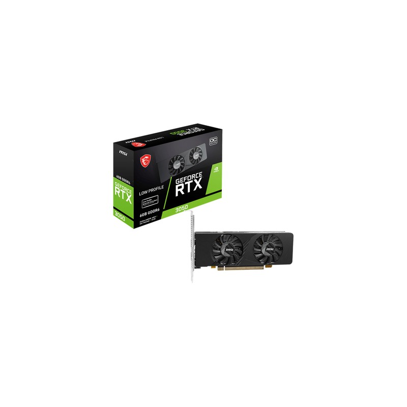 TARJETA GRAFICA MSI RTX 3050 LP E 6GB OC
