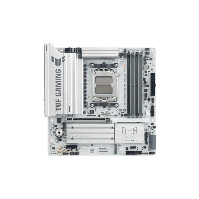PB ASUS TUF GAMING B850M-PLUS WIFI7 W SKT AM5 MICROATX 4xDDR5 DISPLAYPORT HDMI USB 20Gbps BLANCO
