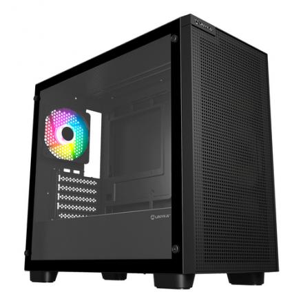 CAJA MICROATX UNYKA REVELAT MESH EDGE GPU 450mm 1x3.5 1x2.5 COLOR NEGRO