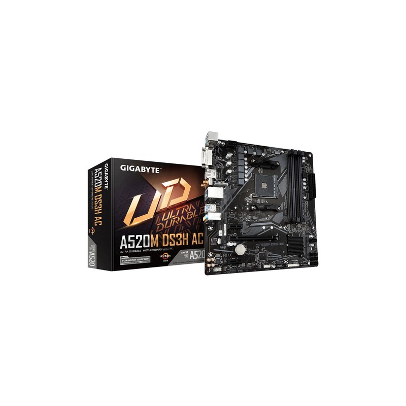 PLACA BASE GIGABYTE A520M DS3H AC 1.4 AM4 MATX 4XDDR4