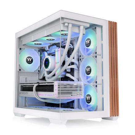 CAJA ATX THERMALTAKE VIEW 380 USB CX1 2XVENT120MM ARGB BLANCO S/N FUENTE