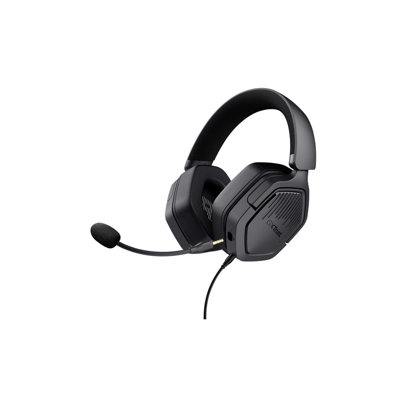 HEADSET TRUST GXT 492 CARUS NEGRO CABLE 120cm JACK 3.5mm