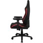 SILLA GAMING AEROCOOL CROWN DISEÑO PREMIUM CUERO SINTETICO AEROWEAVE NEGRA CON DETALLES EN ROJO REPO