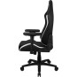 SILLA GAMING AEROCOOL CROWN DISEÑO PREMIUM CUERO SINTETICO AEROWEAVE NEGRA CON DETALLES EN BLANCO RE