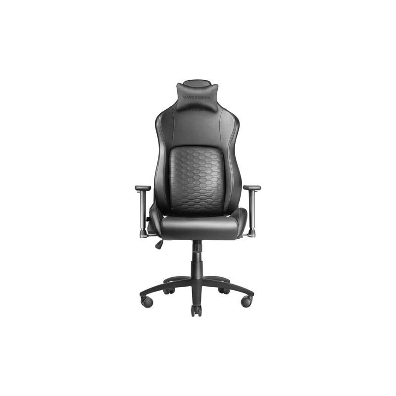 SILLA ERGOFIT MARS GAMING MGC-ULTRA COLOR NEGRO SOPORTE LUMBAR ADAPTATIVO PIEL SINTETICA PREMIUM