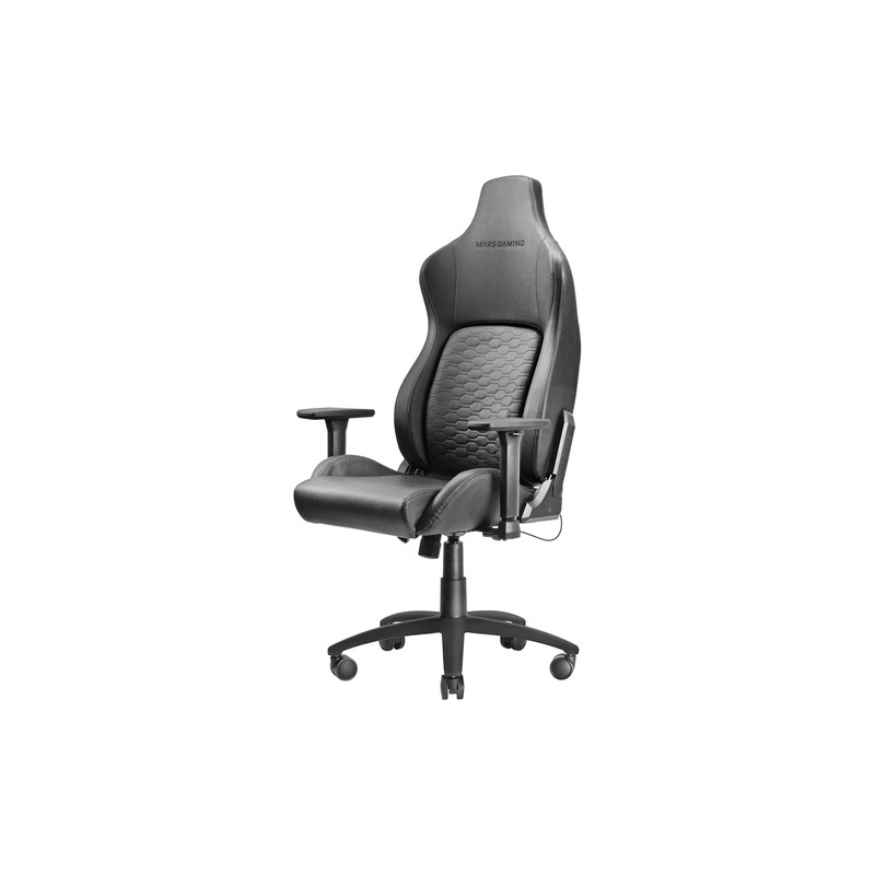 SILLA ERGOFIT MARS GAMING MGC-ULTRA COLOR NEGRO SOPORTE LUMBAR ADAPTATIVO PIEL SINTETICA PREMIUM